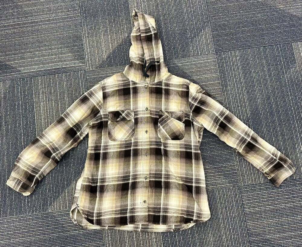 Carhartt Plaid Hooded Flannel Shirt XL (16/18)